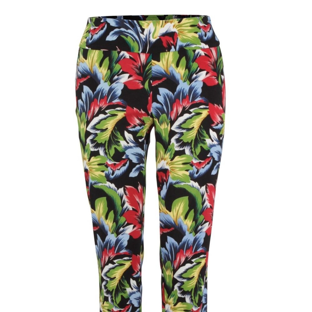UP! Pant Black Leafy Petal